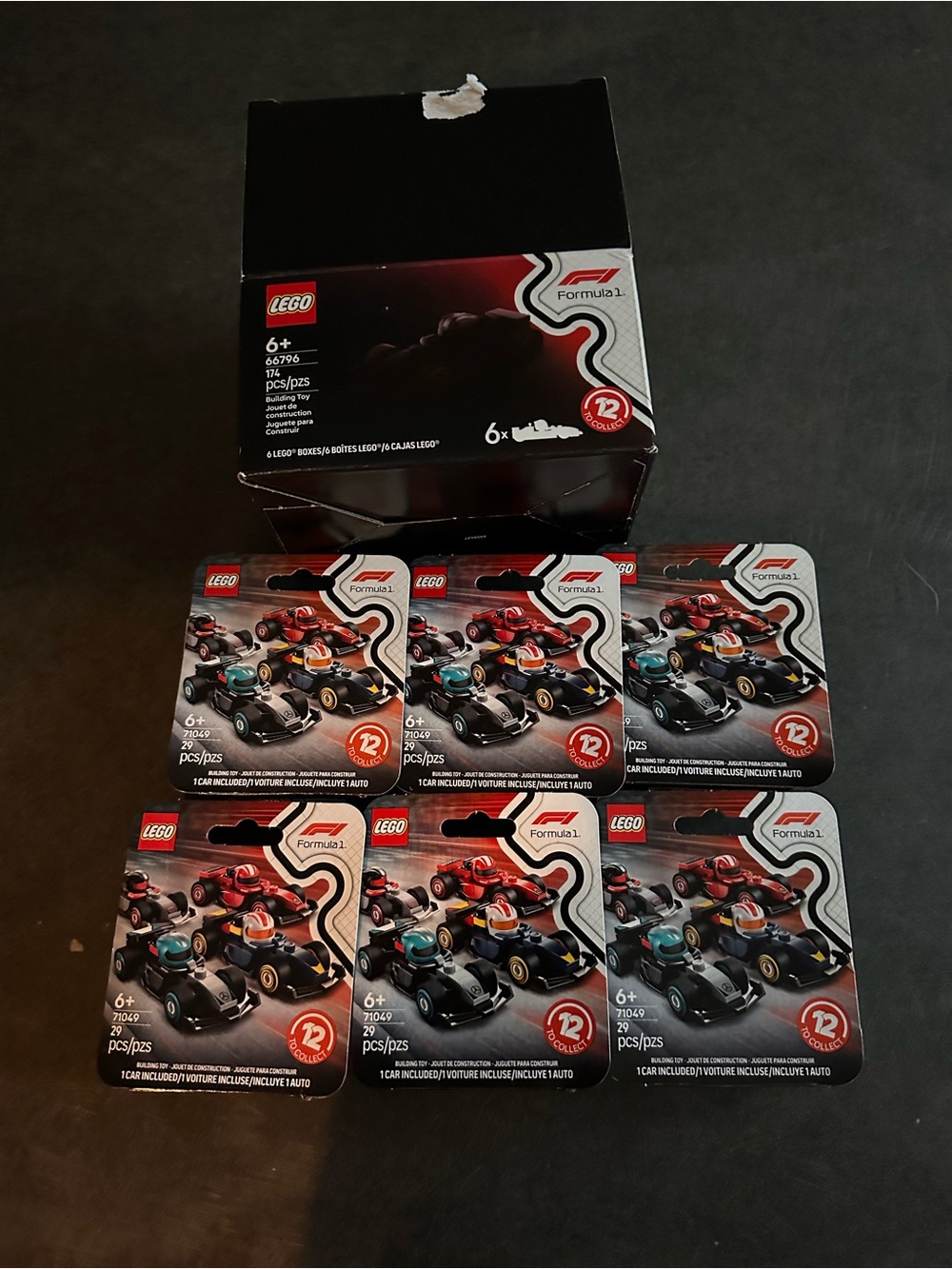 The LEGO Formula 1 Collectible Race Cars 6-Pack (Set 66796)
